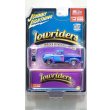画像1: JOHNNY LIGHTNING 1/64 1950 Chevy 3100 Pickup Lowrider Blue with Lowrider Enthusiast Figure (1)