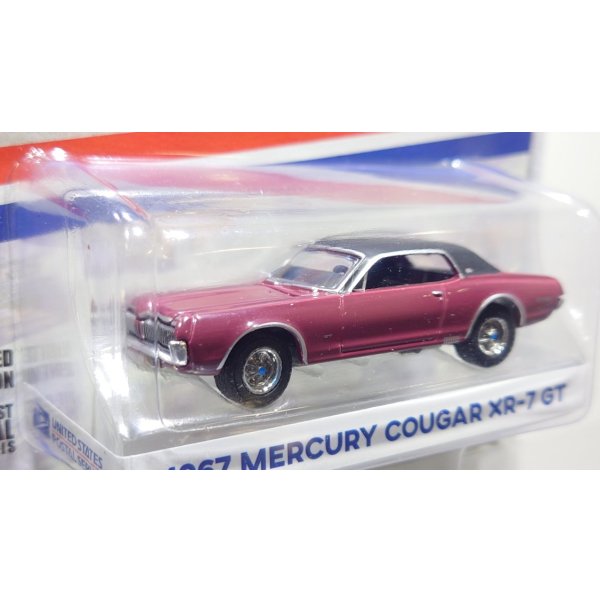画像4: GREEN LiGHT EXCLUSIVE 1/64 1967 Mercury Cougar XR-7 GT (USPS): 2022 Pony Car Stamp Collection by Artist Tom Fritz (4)