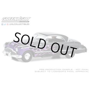画像: GREEN LiGHT EXCLUSIVE 1/64 1949 Buick Roadmaster Hardtop - Black with Flames - high res