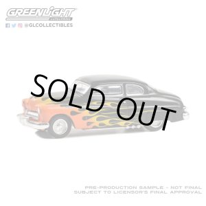 画像: GREEN LiGHT EXCLUSIVE 1/64 Flames The Series - 1949 Mercury Eight 2-Door Coupe - Black with Flames
