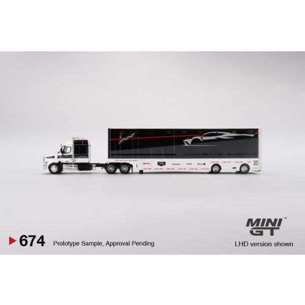 画像4: MINI GT 1/64 Corvette Racing C8.R Racing Transporter Set 北米限定 (4)