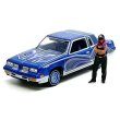 画像2: JOHNNY LIGHTNING 1/64 1984 Oldsmobile Cutlass Lowrider Blue with Lowrider Enthusiast Figure (2)