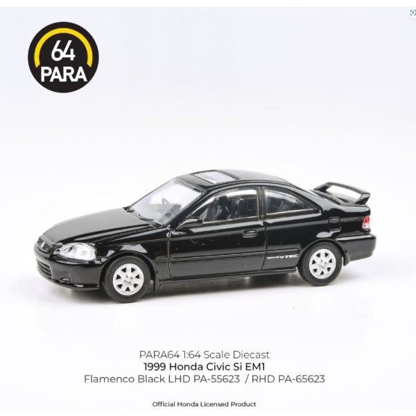 画像1: PARAGON 1/64 Honda Civic Si EM1 1999 Flamenco Black RHD (1)