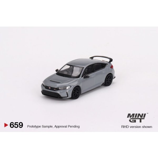 画像1: MINI GT 1/64 Honda Civic Type R 2023 Sonic Gray Pearl (RHD) (1)
