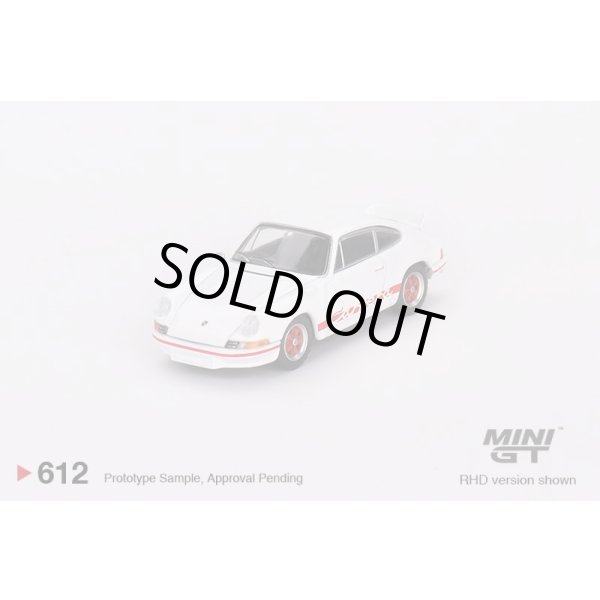 画像1: MINI GT 1/64 Porsche 911 Carrera RS 2.7 Grand Prix White/Red Livery (LHD) (1)