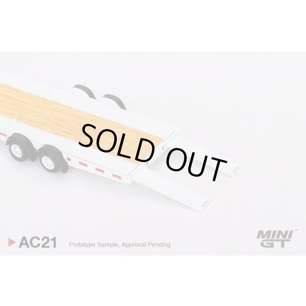 画像4: MINI GT 1/64 Car Carrier Trailer White (4)