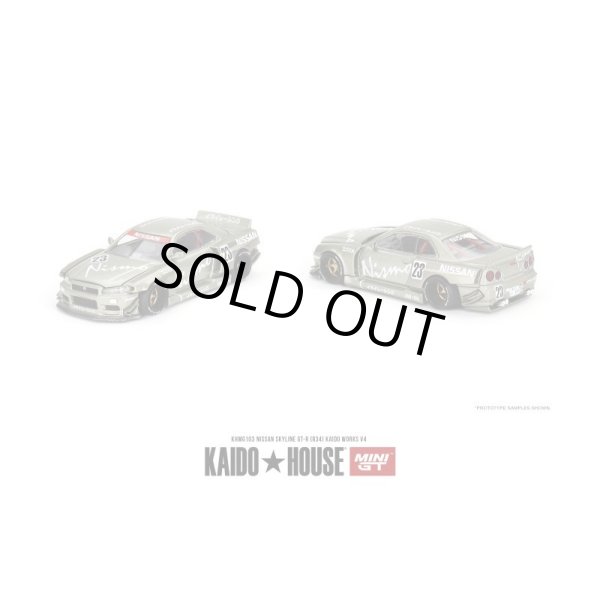 画像2: MINI GT 1/64 Nissan Skyline GT-R R34 Kaido Works V4 (RHD) (2)