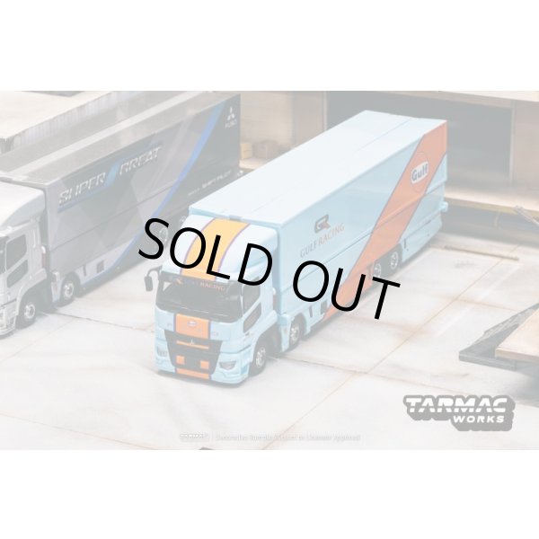 画像2: Tarmac Works 1/64 Mitsubishi Fuso Super Great GULF Racing (2)