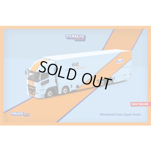 画像1: Tarmac Works 1/64 Mitsubishi Fuso Super Great GULF Racing (1)