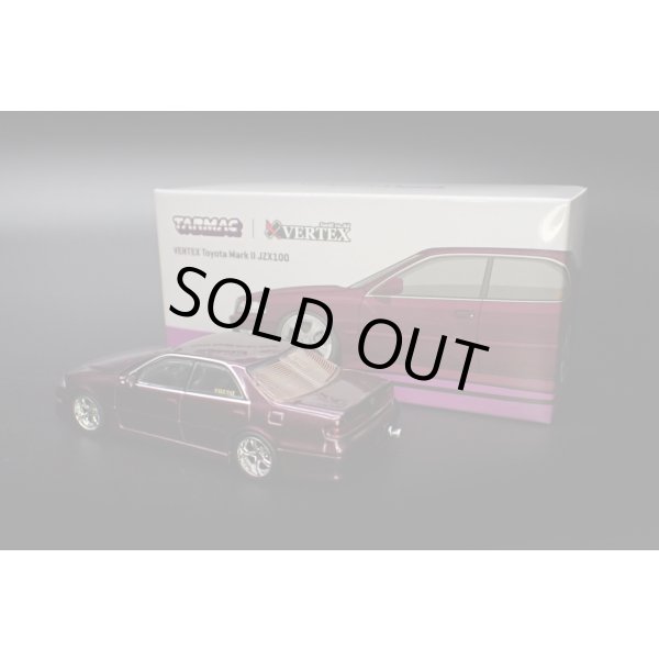 画像3: Tarmac Works 1/64 VERTEX Toyota Mark II JZX100 Purple Metallic (3)