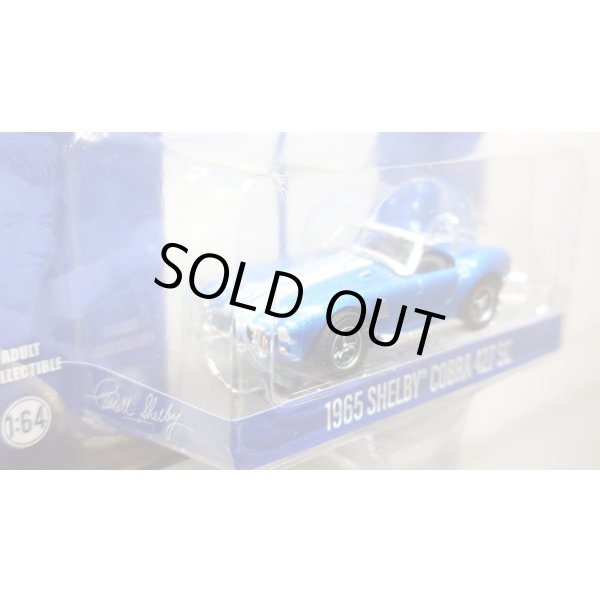画像3: GREEN LiGHT EXCLUSIVE 1/64 1965 Shelby Cobra 427 S/C - Carroll Shelby Centennial - Guardsman Blue w/ White Stripes (3)