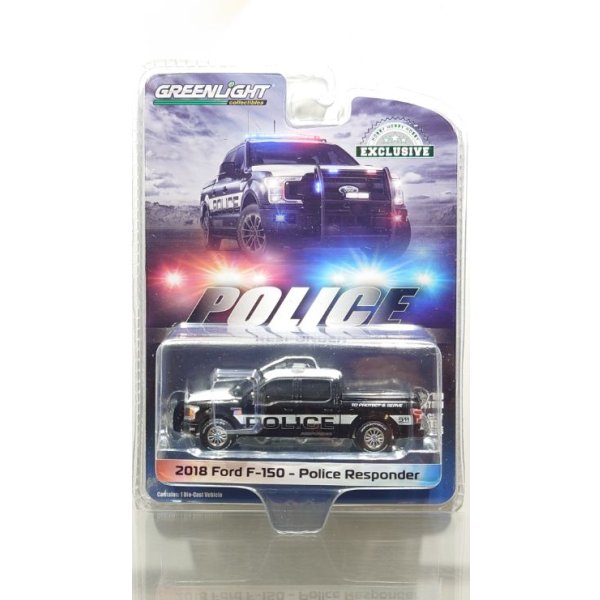 画像2: GREEN LiGHT EXCLUSIVE 1/64 2018 Ford F-150 Police Responder - To Protect & Serve (2)