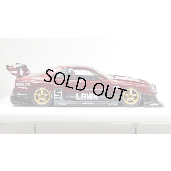 画像6: EIDOLON 1/43 LB-ER34 Super Silhouette SKYLINE Vino Rosso / Gummetallic Tow-tone color Limited 32 pcs. (6)