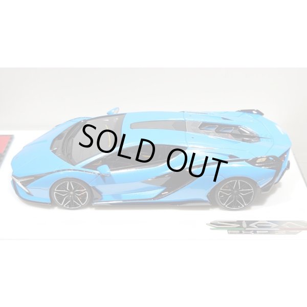 画像4: EIDOLON 1/43 Lamborghini Sian FKP 37 2019 Azzurro Pearl Limited 35 pcs. (4)