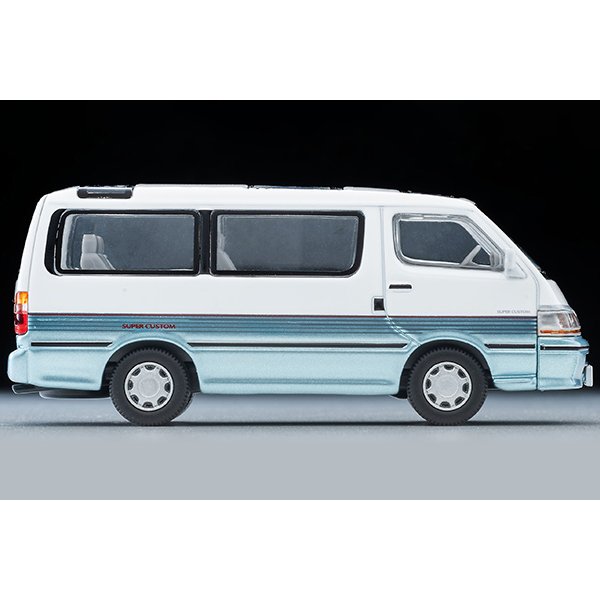 画像4: TOMYTEC 1/64 Limited Vintage Neo Toyota Hiace Wagon Super Custom (White/Light Blue) '90 (4)