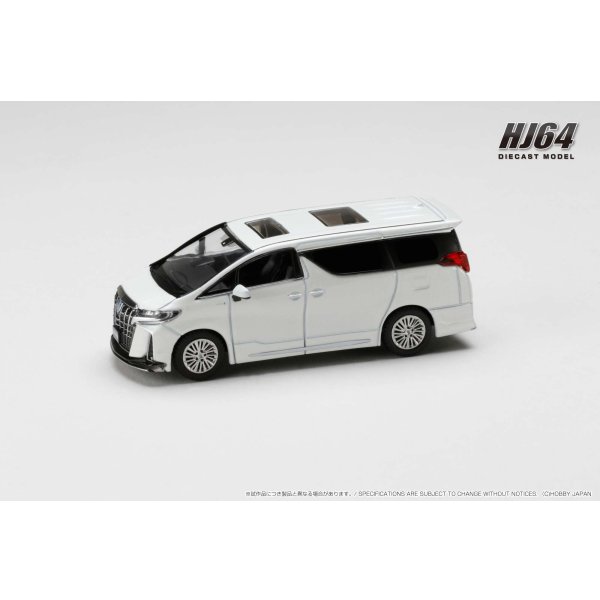 画像2: Hobby JAPAN 1/64 Toyota Alphard Hybrid Custom Version / with Sunroof (White Pearl Crystal Shine) (2)