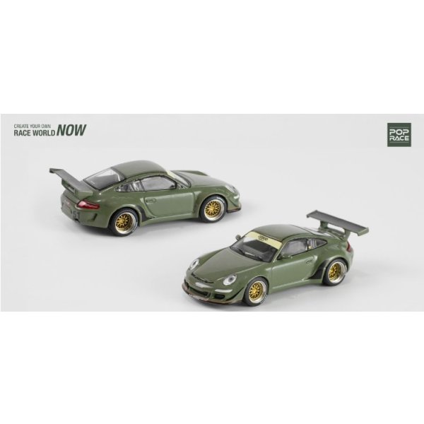 画像10: POP RACE 1/64 RWB 997 DARK GREEN (10)