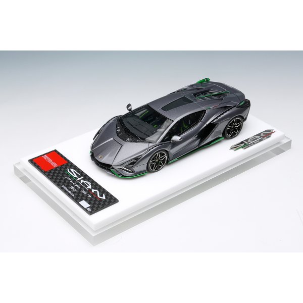 画像8: EIDOLON COLLECTION 1/43 Lamborghini Sian FKP 37 2019 with Stripe Grigio Lynx Limited 60 pcs. (8)