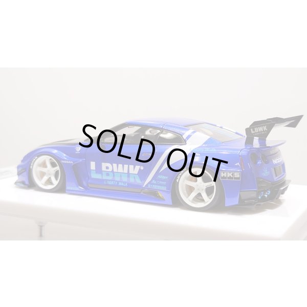 画像3: EIDOLON 1/43 LB Silhouette WORKS GT 35GT-RR (GT Wing Version) Lobellia Blue Limited 30 pcs. (3)
