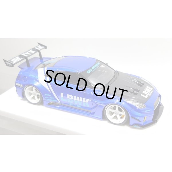画像11: EIDOLON 1/43 LB Silhouette WORKS GT 35GT-RR (GT Wing Version) Lobellia Blue Limited 30 pcs. (11)