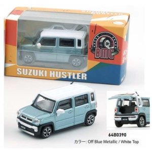 画像: BM CREATIONS 1/64 Suzuki Hustler 2019 Off Blue / Metallic White Top RHD