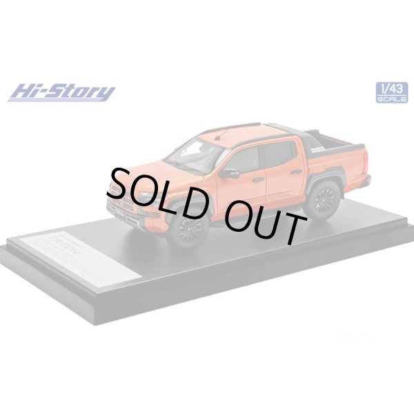 画像2: Hi Story 1/43 MITSUBISHI TRITON Double Cab 4WD (2024) Yamabuki Orange Metallic (2)