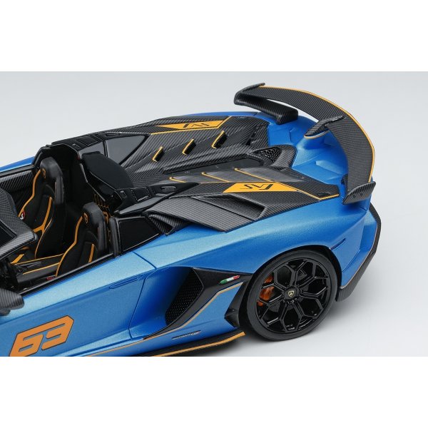 画像7: EIDOLON COLLECTION 1/43 Lamborghini Aventador SVJ 63 Roadster 2019 Blue Arione Limited 63 pcs. (7)