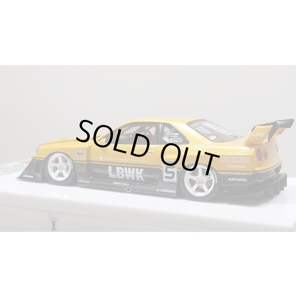 画像3: EIDOLON 1/43 LB-ER34 Super Silhouette SKYLINE Grande Giallo Pearl / Gummetallic Tow-tone color Limited 32 pcs. (3)