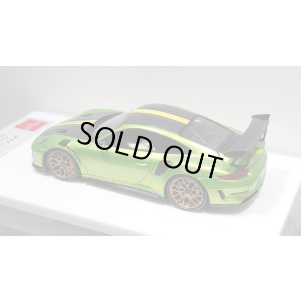画像12: EIDOLON 1/43 Porsche 911 (991.2) GT3 RS Weissach package 2018 Giallo Verde Pearl with Body Stirpes Limited 32 pcs. (12)