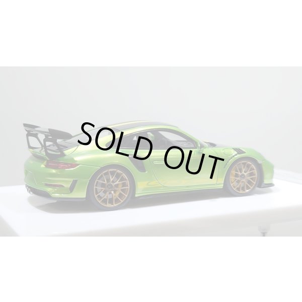 画像7: EIDOLON 1/43 Porsche 911 (991.2) GT3 RS Weissach package 2018 Giallo Verde Pearl with Body Stirpes Limited 32 pcs. (7)