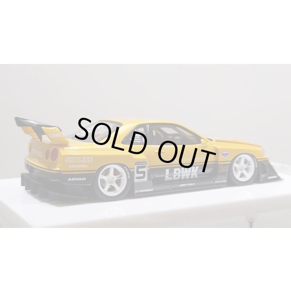 画像7: EIDOLON 1/43 LB-ER34 Super Silhouette SKYLINE Grande Giallo Pearl / Gummetallic Tow-tone color Limited 32 pcs. (7)
