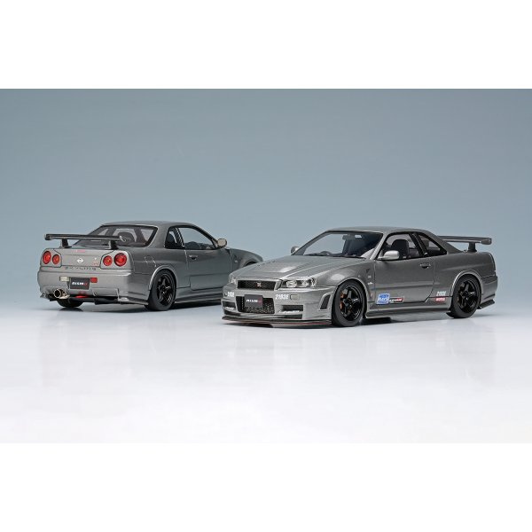 画像17: EIDOLON 1/43 NISSAN SKYLINE GT-R (NISMO BNR34 CRS Version) Dark Metal Gray with Logo Sticker 2011 (17)