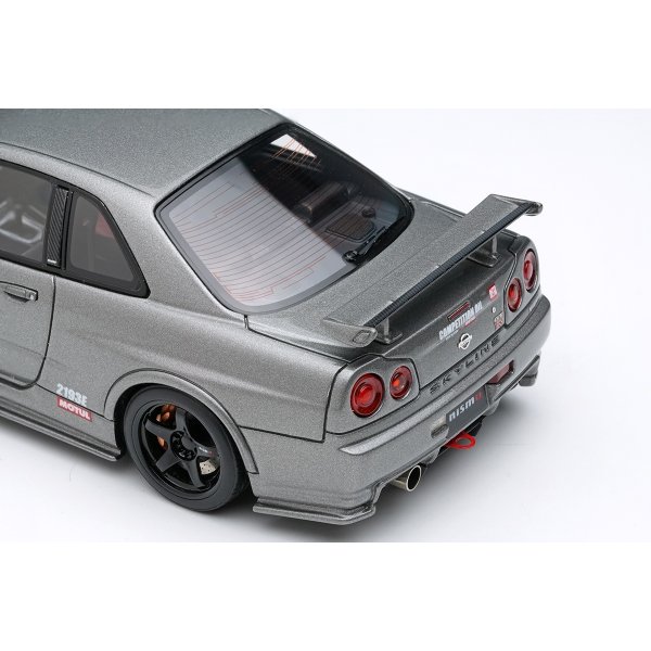 画像7: EIDOLON 1/43 NISSAN SKYLINE GT-R (NISMO BNR34 CRS Version) Dark Metal Gray with Logo Sticker 2011 (7)