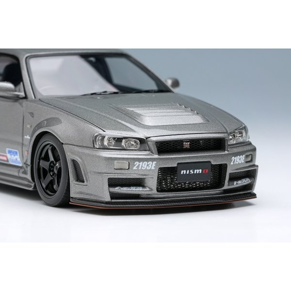 画像8: EIDOLON 1/43 NISSAN SKYLINE GT-R (NISMO BNR34 CRS Version) Dark Metal Gray with Logo Sticker 2011 (8)