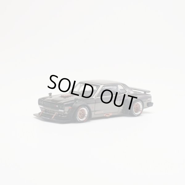 画像1: POP RACE 1/64 SKYLINE GT-R V8 DRIFT (HAKOSUKA) DARK CHROME (1)