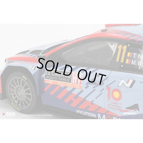 画像5: TOP SPEED 1/18 Hyundai i20 N Rally1 Hybrid #11 2024 Rally Monte Carlo Winner (5)