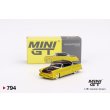 画像1: MINI GT 1/64 Lincoln Capri Hot Rod 1954 Lime Yellow (LHD) (1)