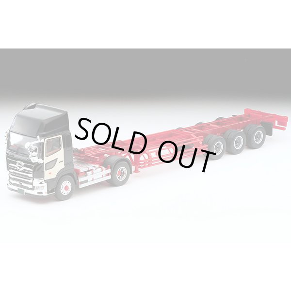 画像8: TOMYTEC 1/64 Limited Vintage NEO Hino Profia 40ft Marine Container Trailer (東邦車輛TC36H1C34) (Black) (8)