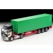 画像1: TOMYTEC 1/64 Limited Vintage NEO Hino Profia 40ft Marine Container Trailer (東邦車輛TC36H1C34) (Black) (1)