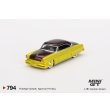 画像2: MINI GT 1/64 Lincoln Capri Hot Rod 1954 Lime Yellow (LHD) (2)