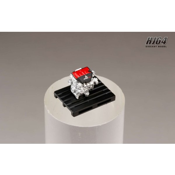 画像5: Hobby JAPAN 1/64 Mitsubishi Lancer Evolution X FINAL EDITION Titanium Gray Metallic with Engine Display Model (5)