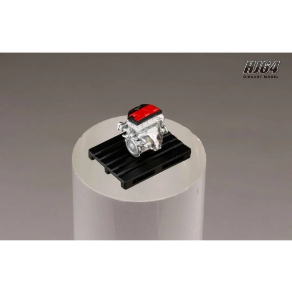 画像6: Hobby JAPAN 1/64 Mitsubishi Lancer Evolution X FINAL EDITION Red Metallic / Black Roof with Engine Display Model  (6)