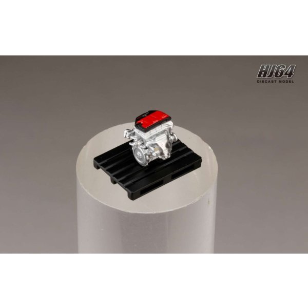 画像6: Hobby JAPAN 1/64 Mitsubishi Lancer Evolution X FINAL EDITION White Pearl / Black Roof with Engine Display Model (6)