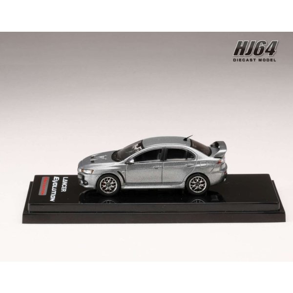 画像4: Hobby JAPAN 1/64 Mitsubishi Lancer Evolution X FINAL EDITION Titanium Gray Metallic with Engine Display Model (4)