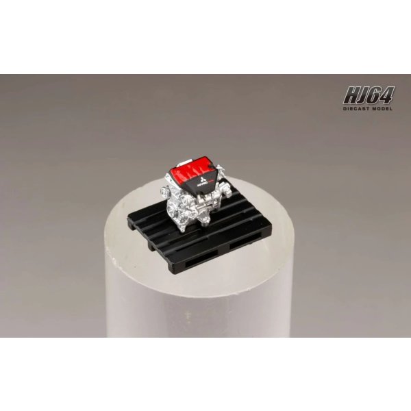 画像5: Hobby JAPAN 1/64 Mitsubishi Lancer Evolution X FINAL EDITION Red Metallic / Black Roof with Engine Display Model  (5)