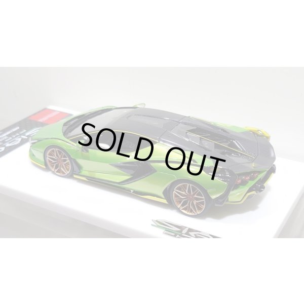 画像12: EIDOLON 1/43 Lamborghini Sian FKP 37 2019 with Stripe Giallo Verde Pearl Limited 35 pcs. (12)