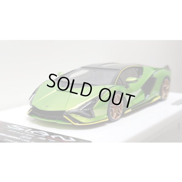 画像9: EIDOLON 1/43 Lamborghini Sian FKP 37 2019 with Stripe Giallo Verde Pearl Limited 35 pcs. (9)