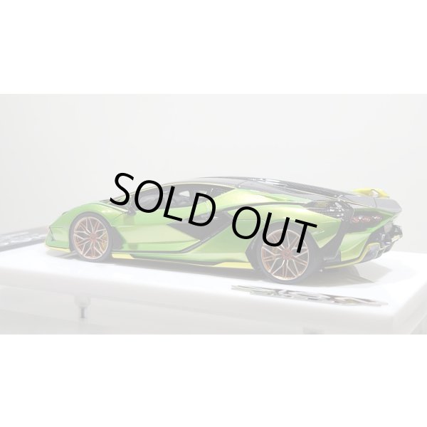 画像3: EIDOLON 1/43 Lamborghini Sian FKP 37 2019 with Stripe Giallo Verde Pearl Limited 35 pcs. (3)