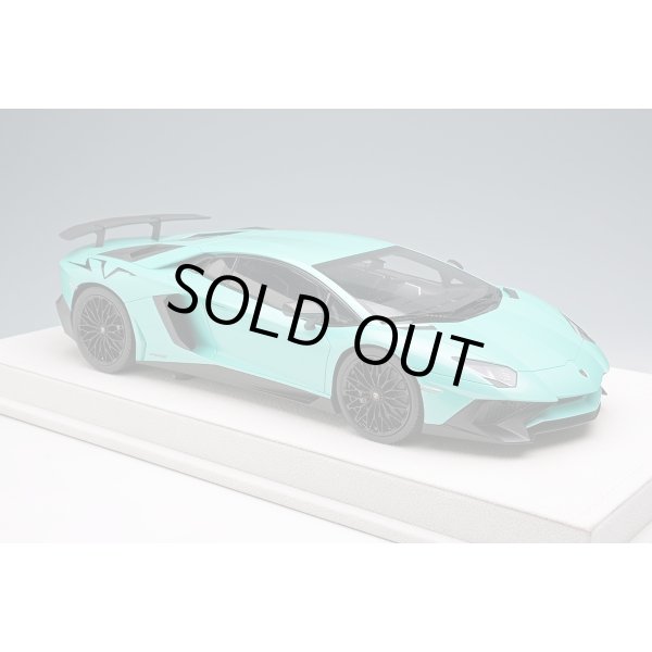 画像5: EIDOLON 1/18 Lamborghini Aventador LP750-4 SV 2015 Pearl Mint Green (Black Large SV Logo) Limited 50 pcs. (5)