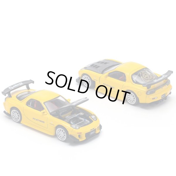画像11: POP RACE 1/64 MAZDA RX-7 (FD3S) RE-AMEMIYA WIDEBODY YELLOW (11)
